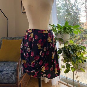 Dolan Floral Drape Skirt